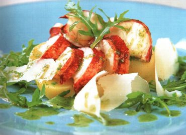Салат картофель руккола